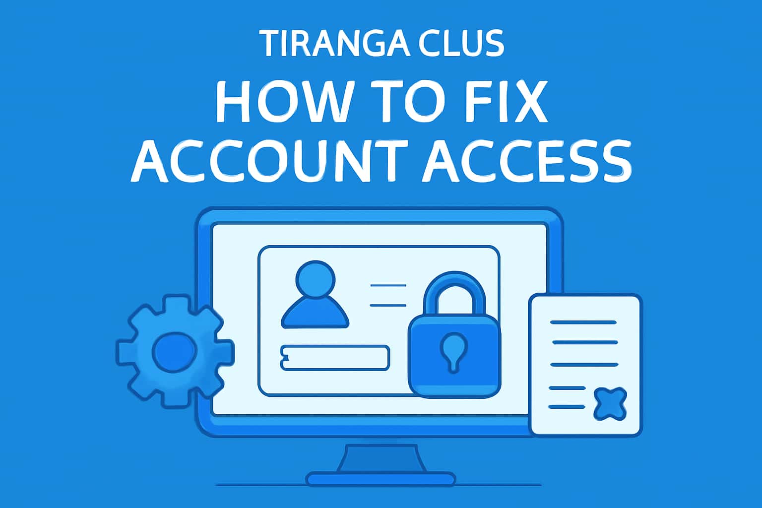 An informational graphic showing tips on how to fix account access issues for Tiranga Club.