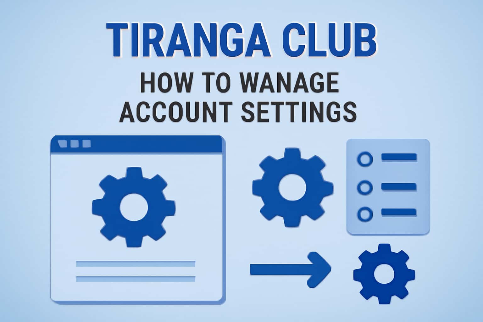An informative scene showcasing the process of managing Tiranga Club account settings.