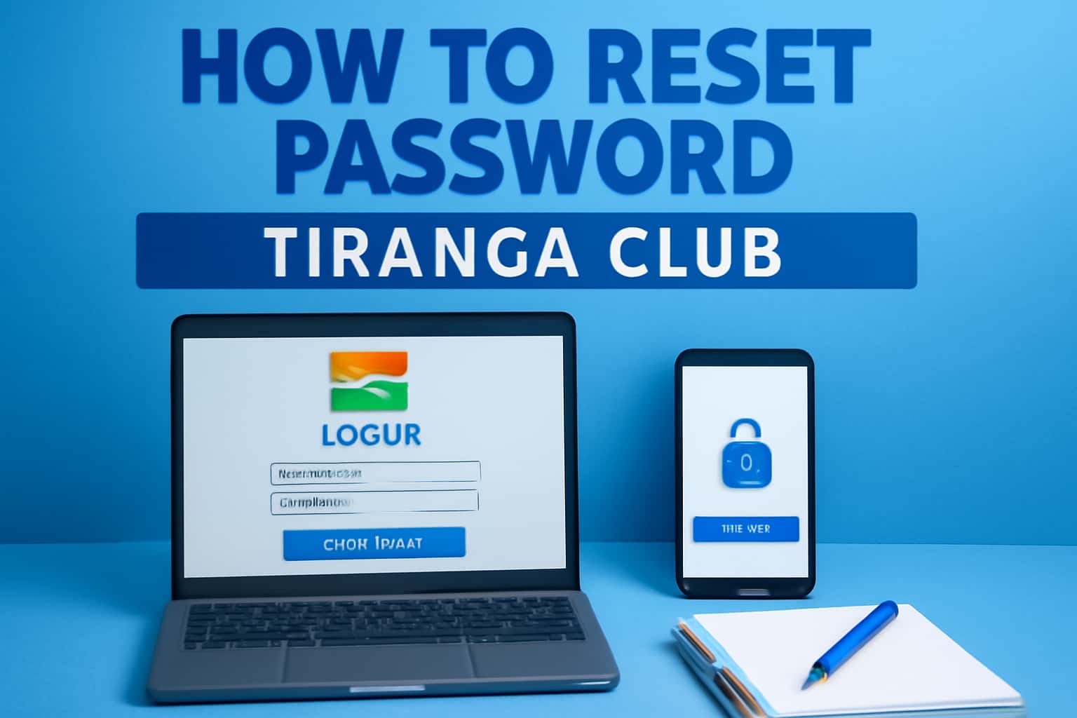 Graphic representation related to password reset for Tiranga Club.