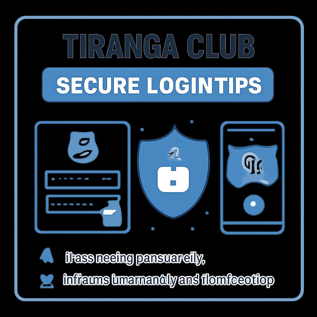 A diagram illustrating secure login practices for Tiranga Club.