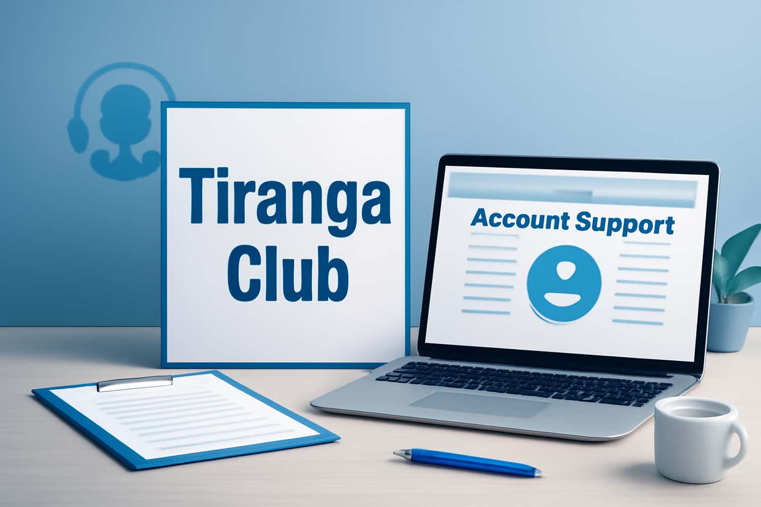 Visual representation of Tiranga Club account support guidelines.