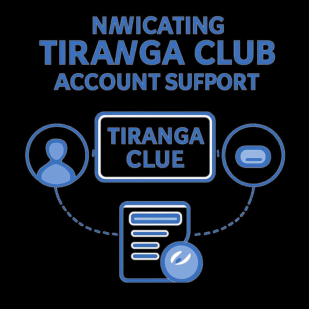 Illustration of Tiranga Club account support steps.