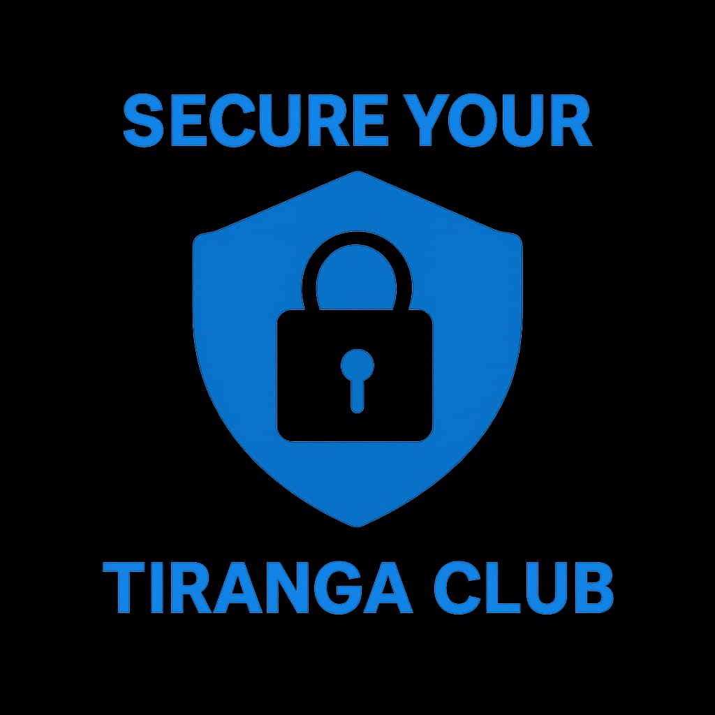 A simple badge symbolizing account security for Tiranga Club.