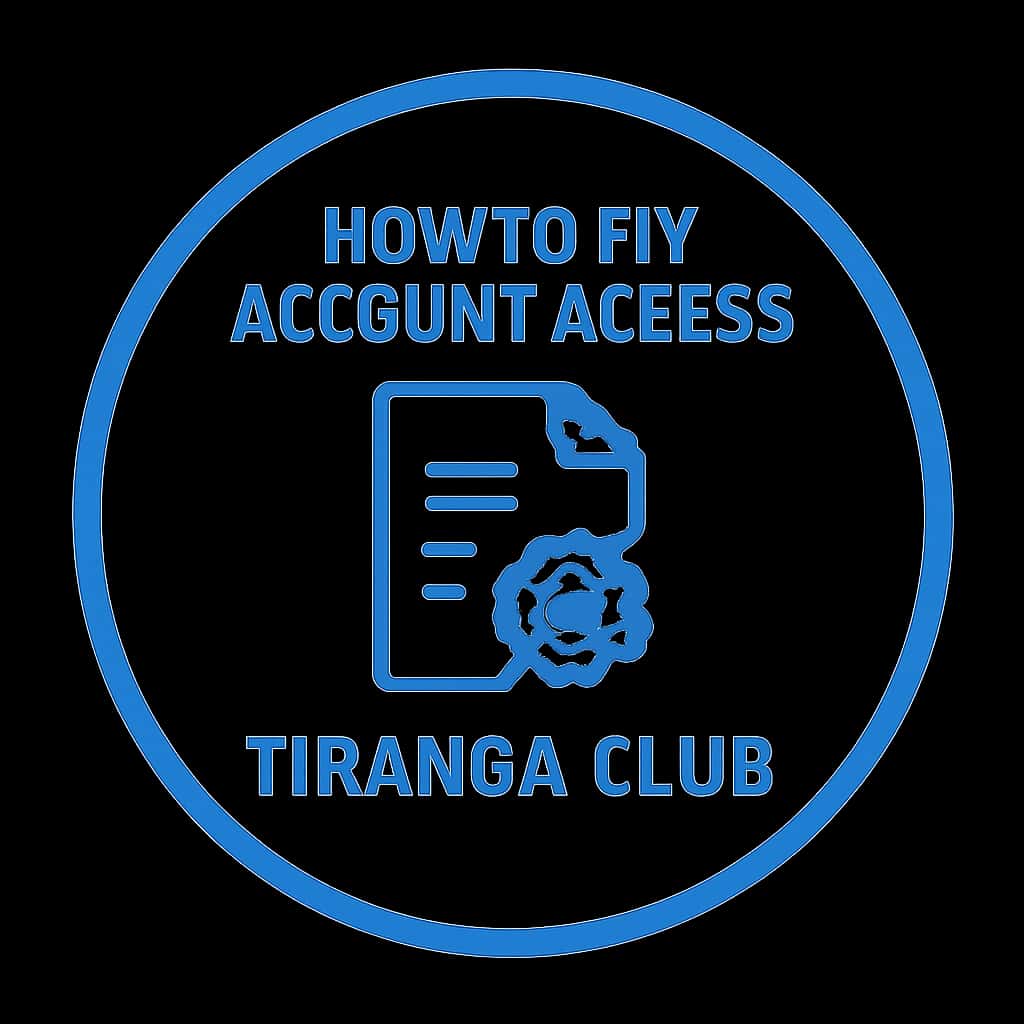 An icon representing account access help for Tiranga Club.