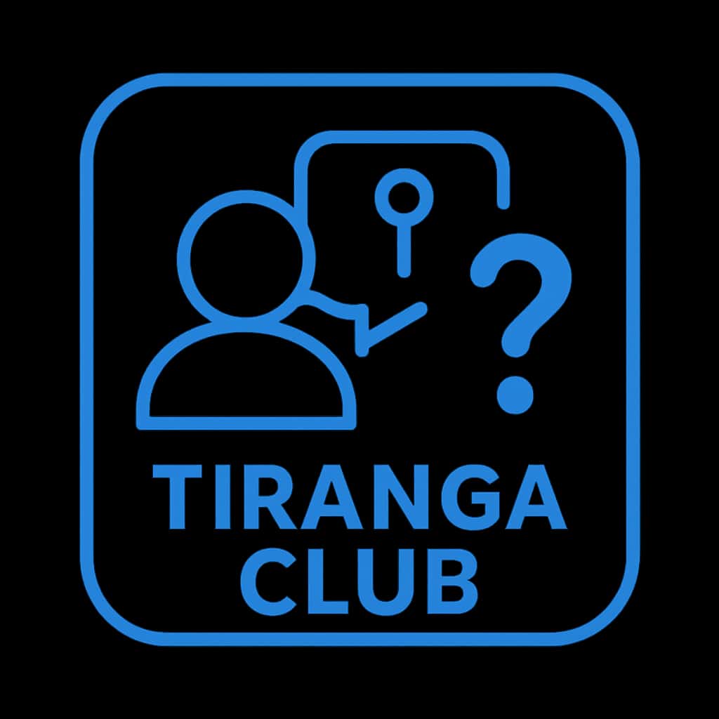 A simple and professional icon representing troubleshooting login for Tiranga Club.