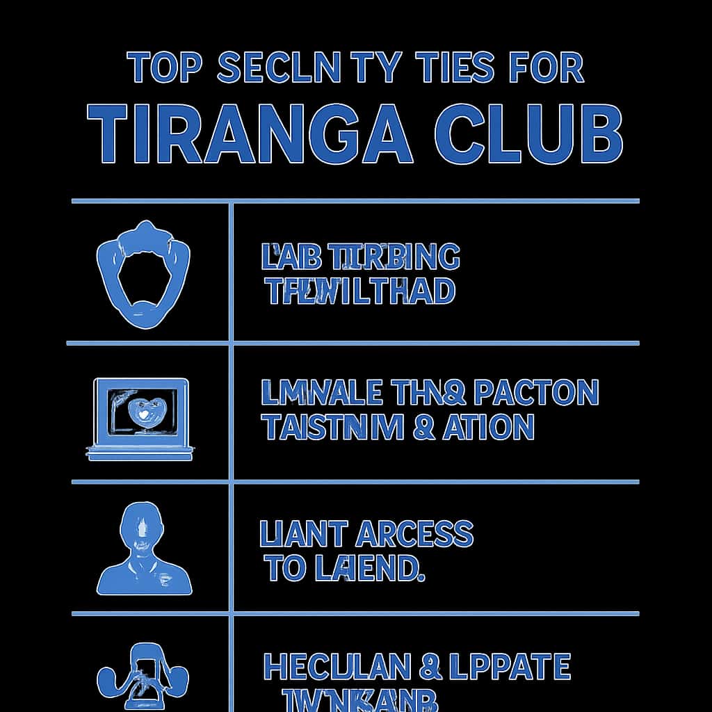 An educational diagram on securing accounts for Tiranga Club.