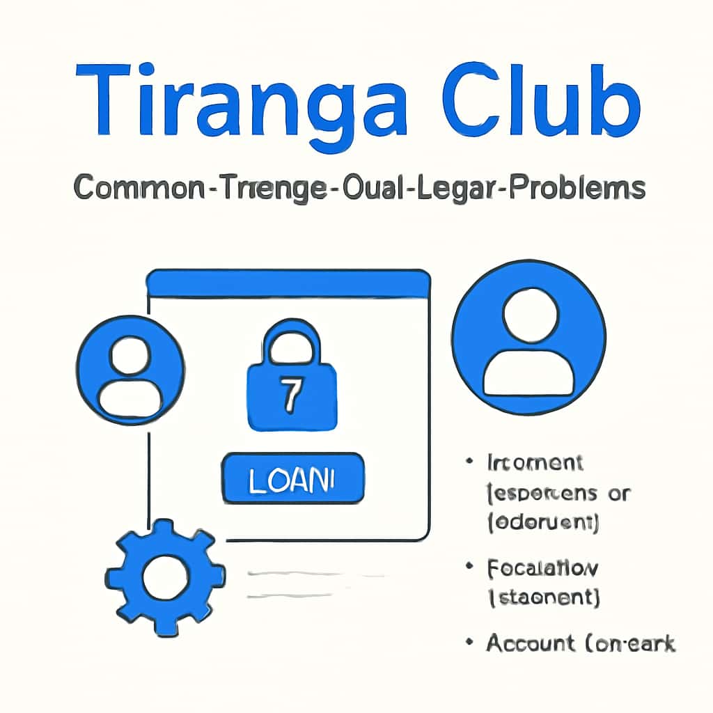 An educational diagram detailing common login issues for Tiranga Club.