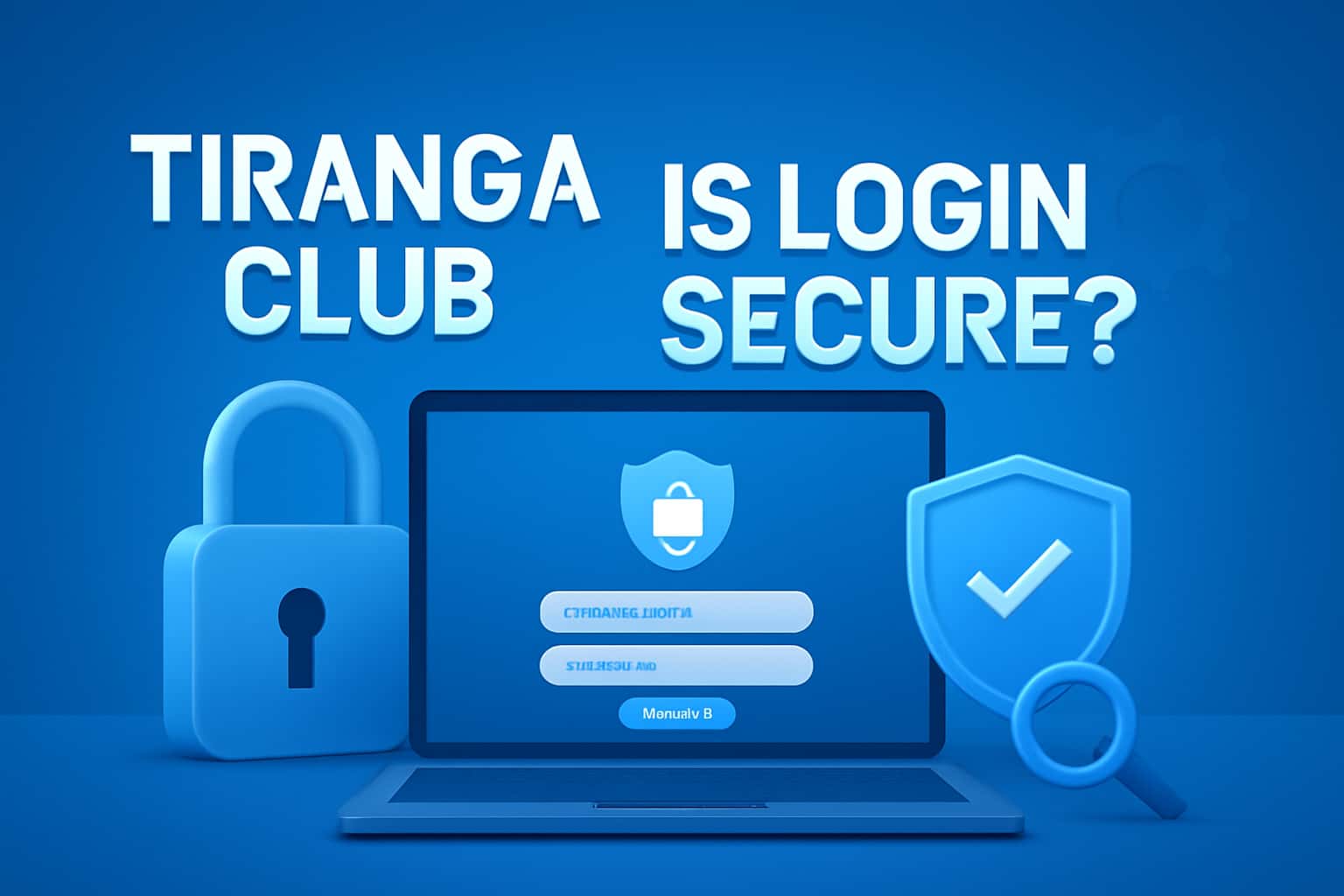 An informational visual depicting the concept of secure logins for Tiranga Club.