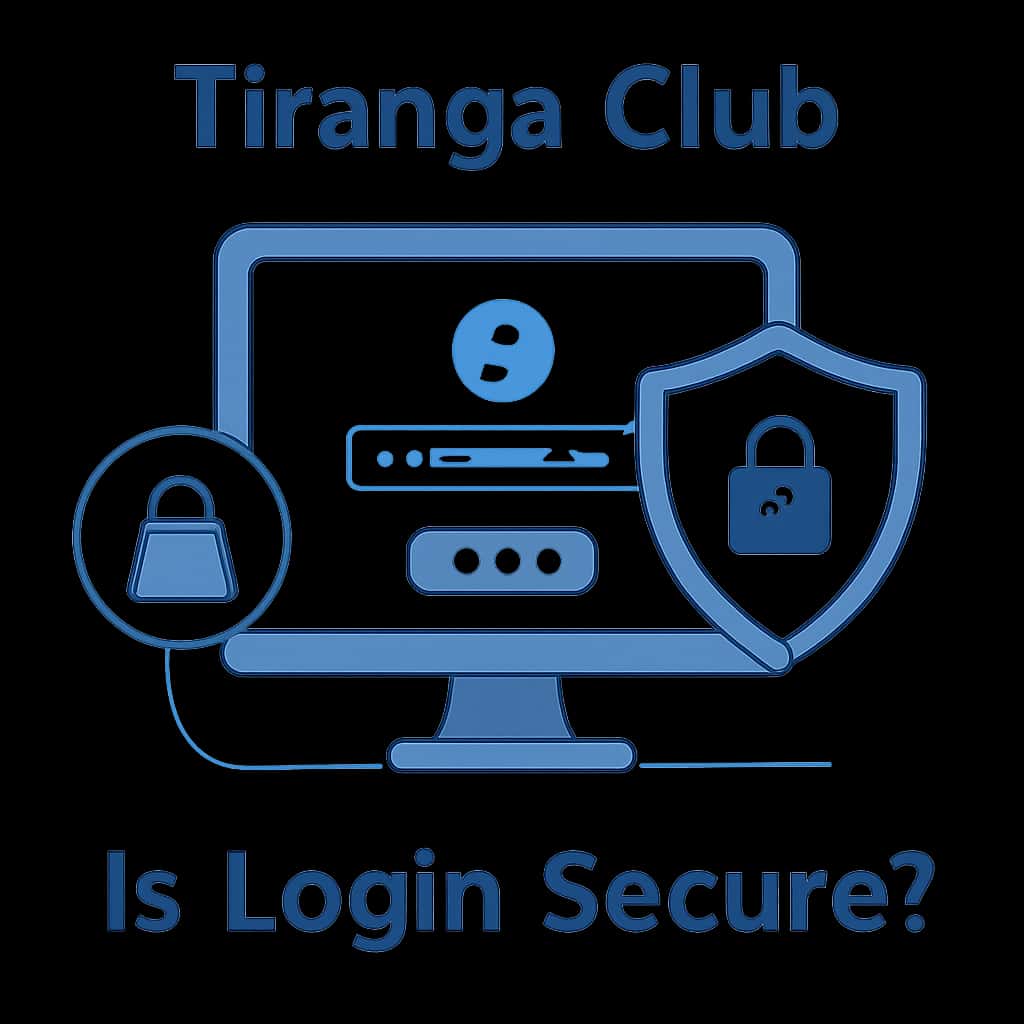 An educational illustration of the secure login process for Tiranga Club.